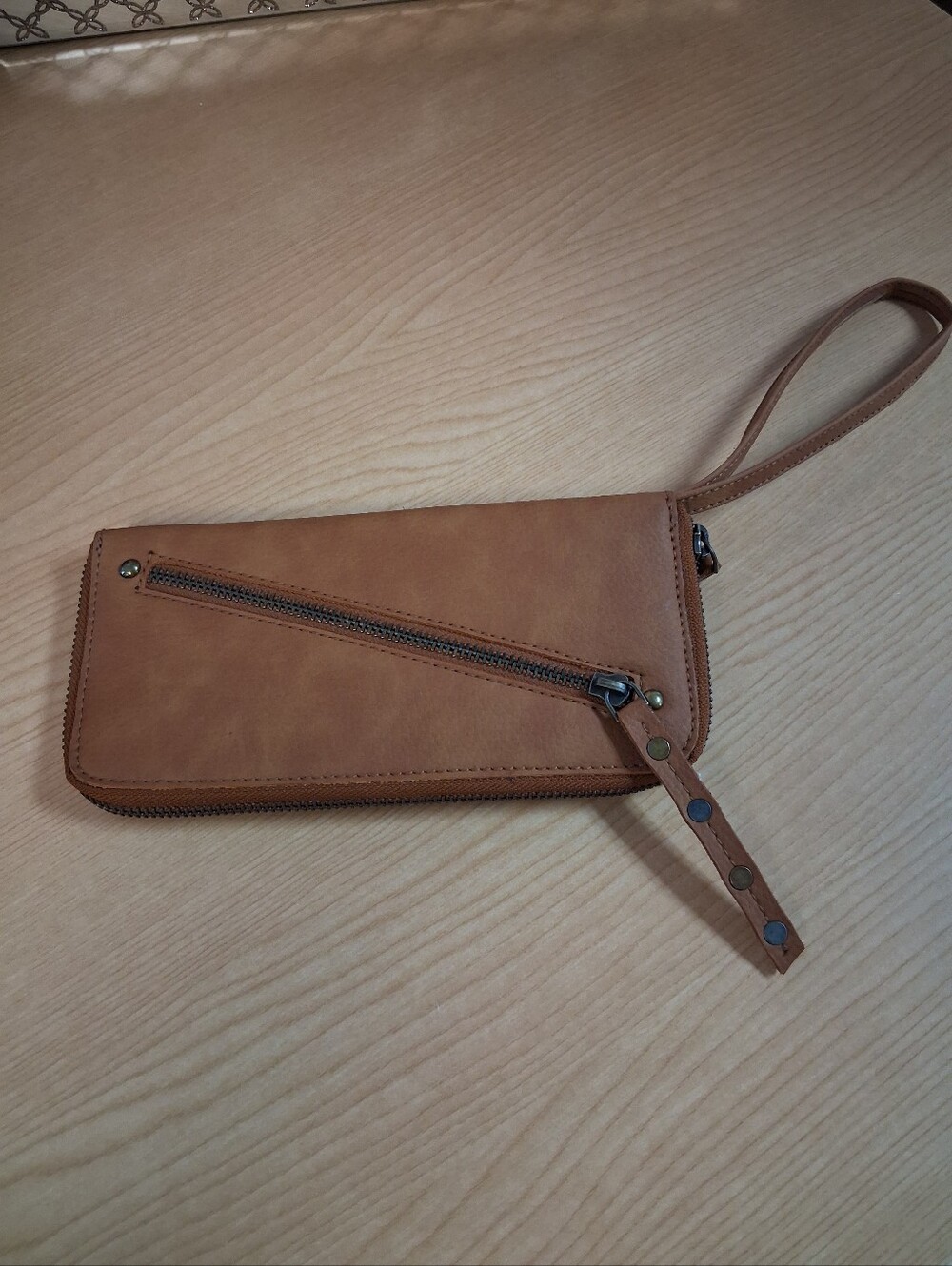 Free People Distressed Vegan Wallet